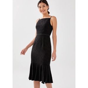 Bonito Love Jiniya Textured Ruffle Midi Dress